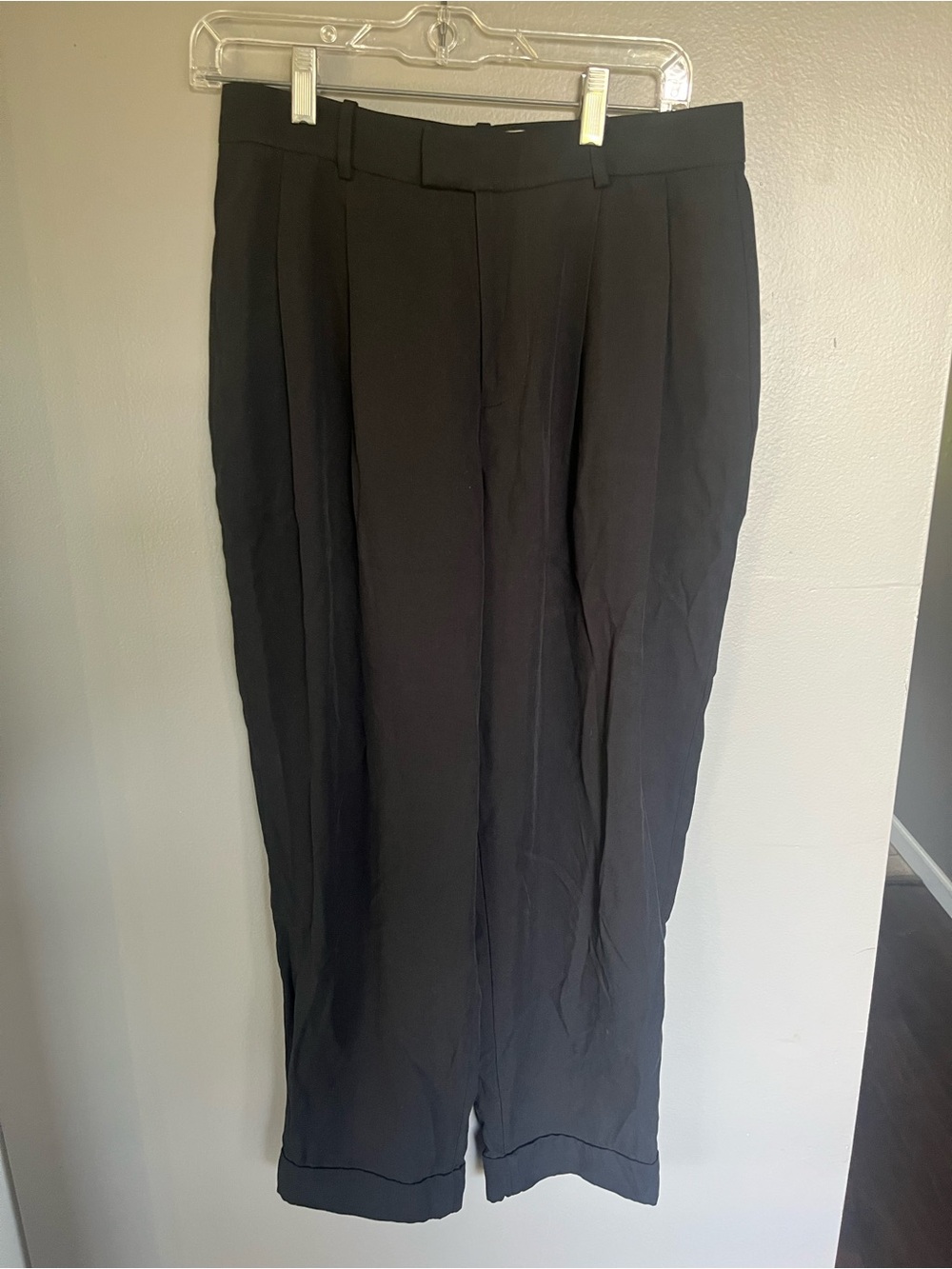 Everlane Black Pleated Pants